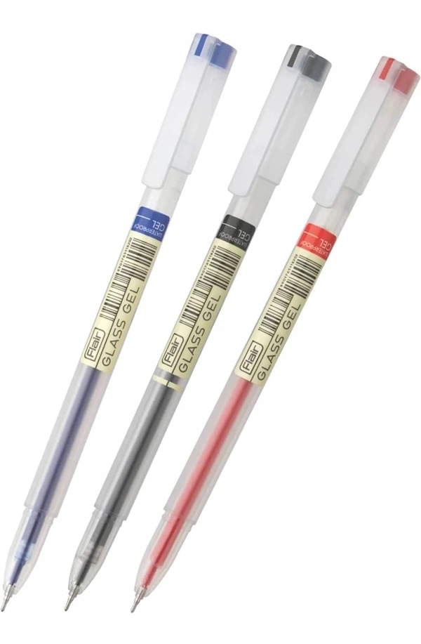 FLAIR Glass Gel Pen 0.5mm (10pc Pack)