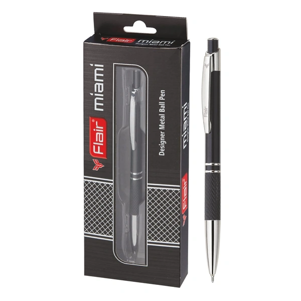 FLAIR Miami Metal Ball Pen - Blue