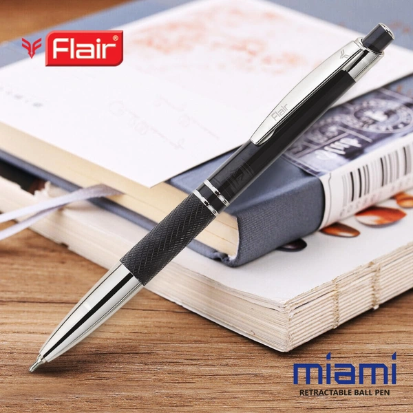 FLAIR Miami Metal Ball Pen - Blue
