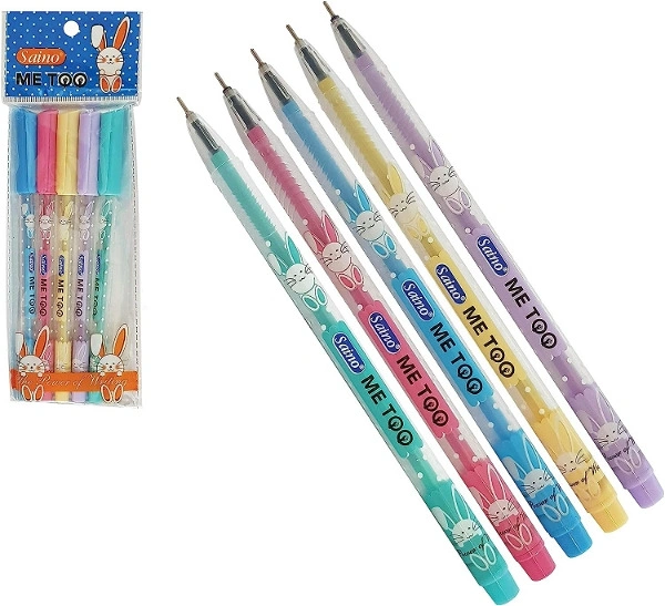 Saino Meetoo Ball Pen (Pack of 5) - Blue