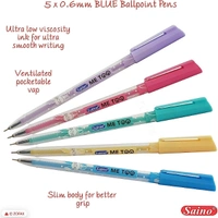Saino Meetoo Ball Pen (Pack of 5) - Blue
