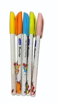 Saino Booster Ball Pen (Pack of 5) - Blue