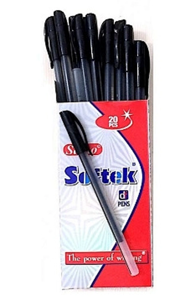 Saino Softek Pen (Pack Of 20) - Black