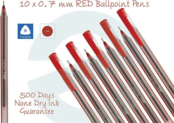 Saino Trio Pen (Pack Of 20) - Red