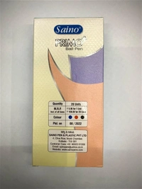 Saino Primo+ Ballpen (20pc Pack) - Black