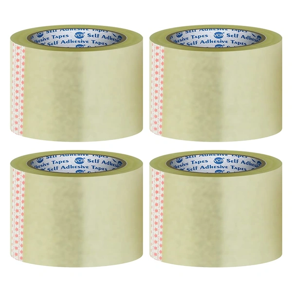 3inch 72mm Cellotapes Transparent (4pc Role) - 25 Mtr