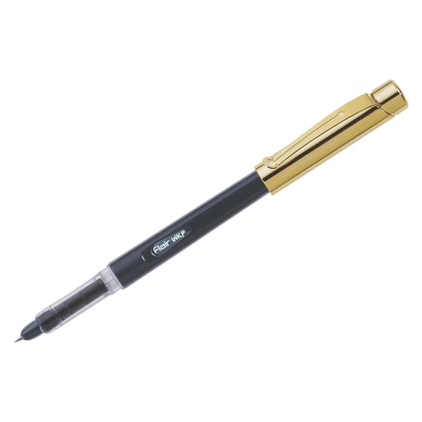 FLAIR Inky Series Gold Liquid Ink Fountain Pen - Blue