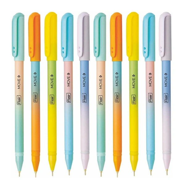 FLAIR Move Ball Pen (10pc Pack) - Blue