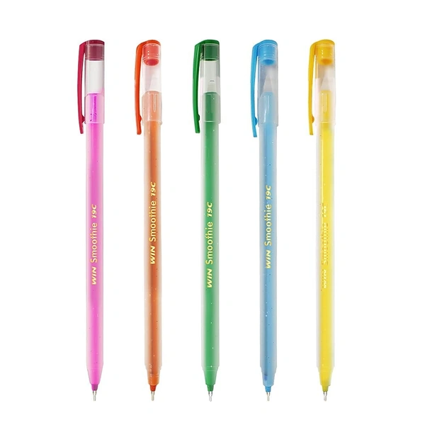 Win Smoothie Ball Pen 0.7mm (20pc Pack) - Blue