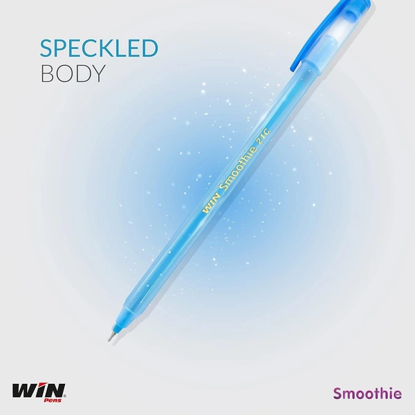 Win Smoothie Ball Pen 0.7mm (20pc Pack) - Blue