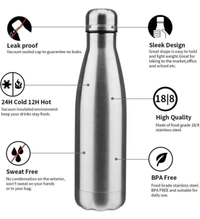 12 Hour Guarantee Hot & Cold Stainless Steel Bottle 750ml (1pc Box)