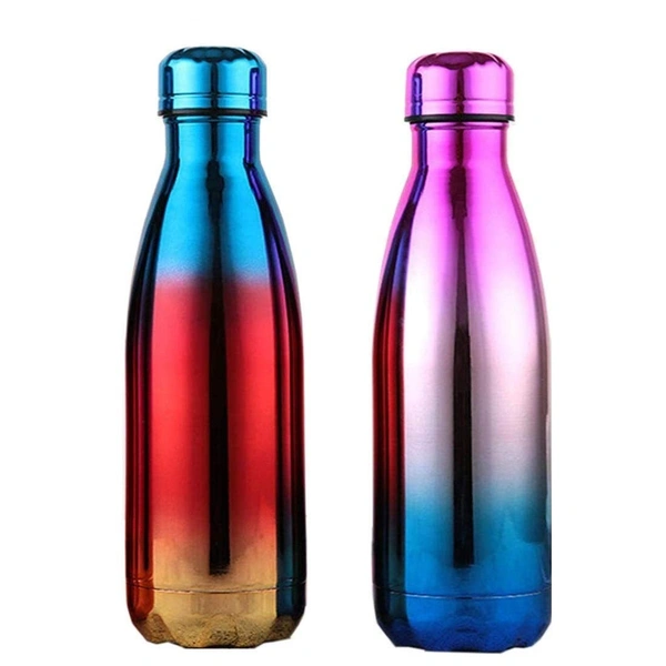 Stainless Steel Water Bottle 500ml 12 Hour Guarantee (1pc Box) - Multicolor