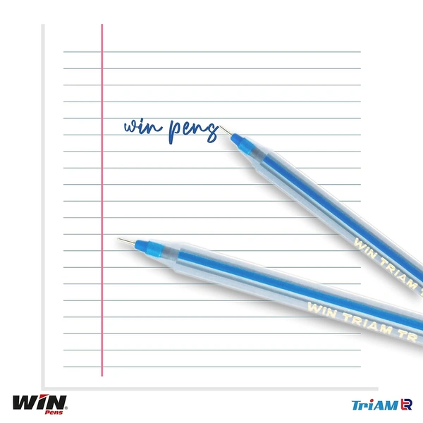 Win Triam Ball Pen (20pc Pack) - Blue