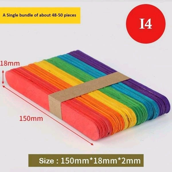 Icecream Stick Color Big (50 Sticks)