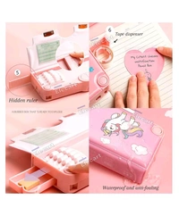 Unicorn Multifunctional Magnetic Pencil Box 4 Button