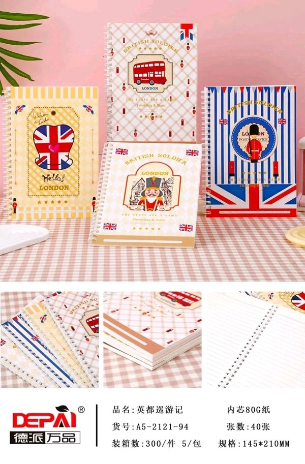 2121-94 Spiral Note A5 80pg London