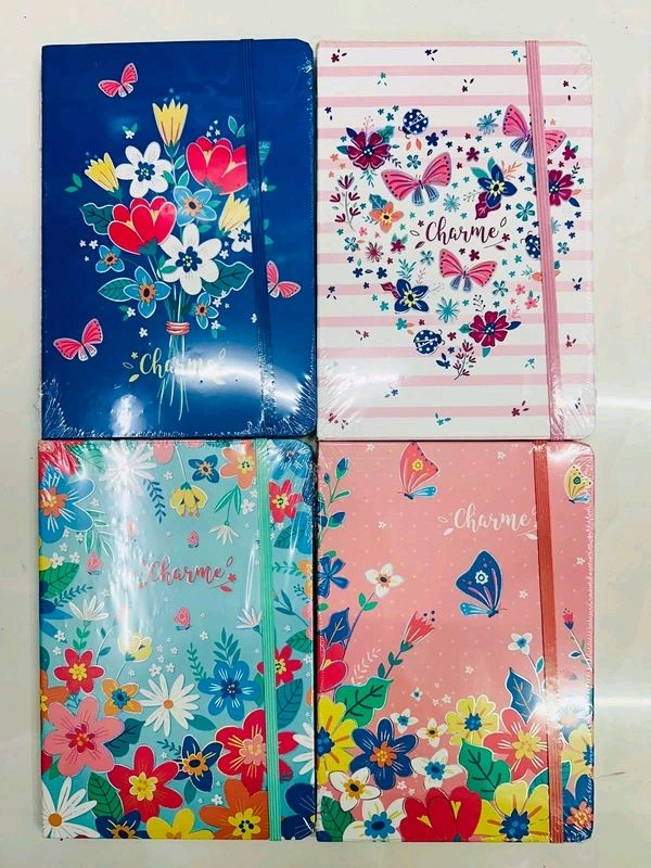 Diary Printed Notebook A5 160pg HB Flower