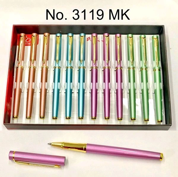 3119 M/C Luoshi Metal Roller Pen (Mix Colour)