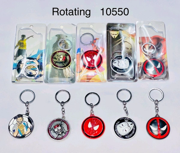 Rotating Mix Metal Keychain