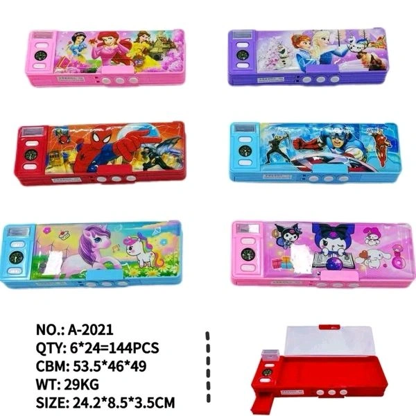 A-2021 Magnet Pencil Box (5 Button)