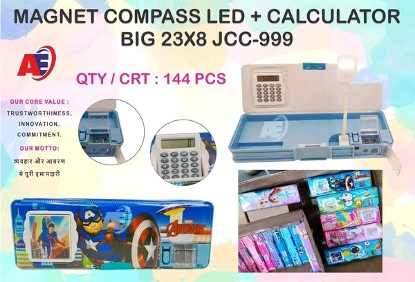 Magnet Pencil Box Light + Calc JCC-999