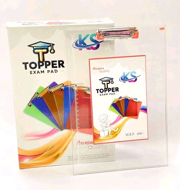 Topper Exam Pad Unbreakable 9.5x13.50 (W/Pen Holder)