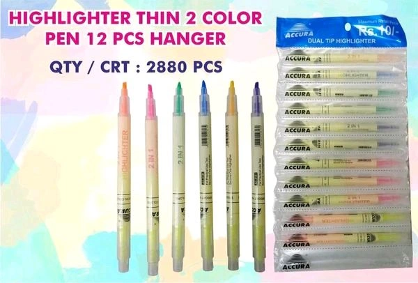 Highlighter 2 Side Thin (12pc Chart)