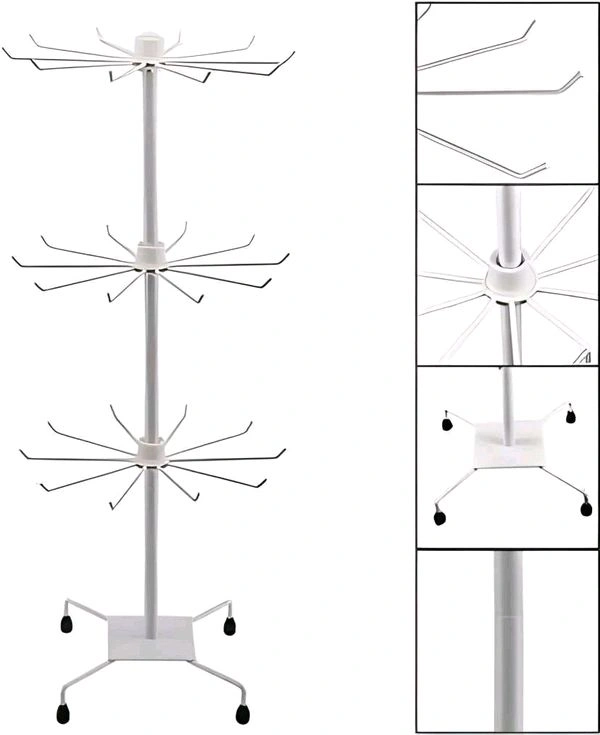 3 Layer Rotating Multipurpose Metal Display Stand.