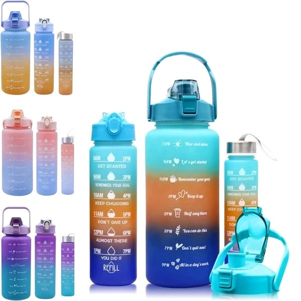 Motivational Bottle 3pc Set (2000ml + 900ml + 350ml)