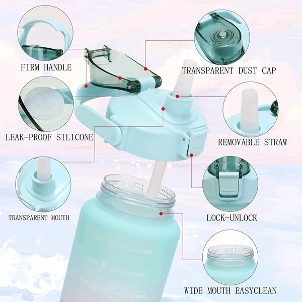 Motivational Bottle 3pc Set (2000ml + 900ml + 350ml)