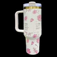STANLEY LoveShack Fancy Quencher H2.0 FlowState Stainless Steel Vacuum Insulated Tumbler with Lid and Straw for Water, Iced Tea or Coffee (Heather, 40 oz)