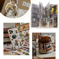 Sticker Book Set - 20 Sheets/150+ Paper Magazine Sticker Booklet, Sticker's for Project, American Style & Decoration Sticker's