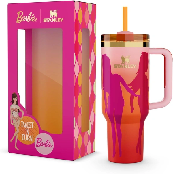 Stanley x Barbie™ 60s Twist ’N Turn Quencher | 1.18 L | Retro Glam Tumbler | Limited Edition |