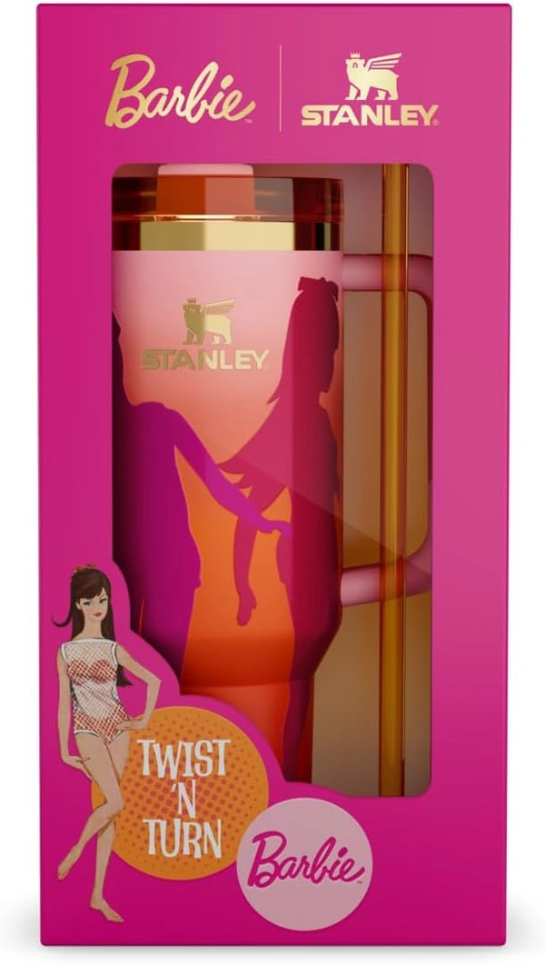 Stanley x Barbie™ 60s Twist ’N Turn Quencher | 1.18 L | Retro Glam Tumbler | Limited Edition |