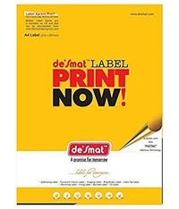 Desmat A4 Sticker Label Sheet Pack- A4ST-8- 100 Sheets
