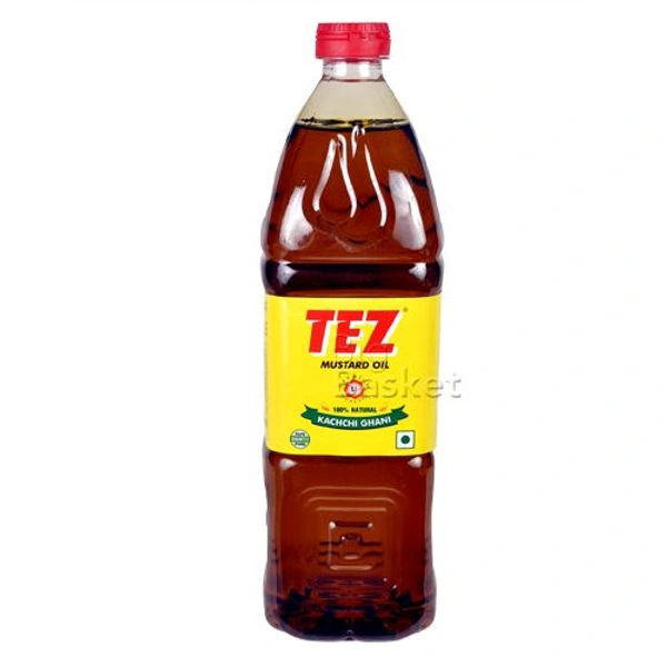 Tez PT3 Kachi Ghani Mustard Oil-1L (Bottel)