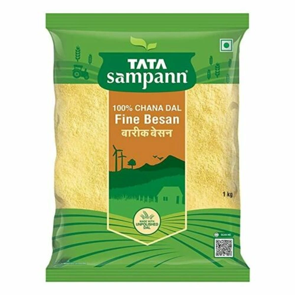 Tata Sampann 100% Chana Dal Fine Besan/Gram Flour- 1kg 