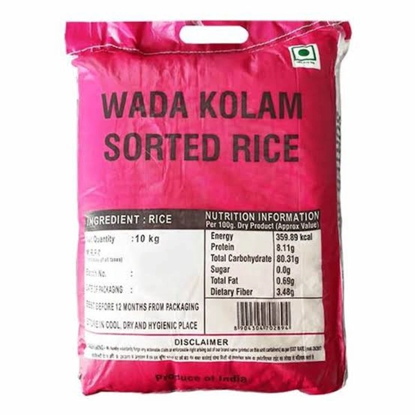 Wada Kolam Stored Rice: 10Kg