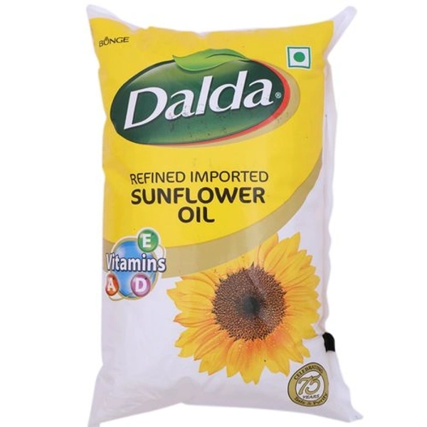 Dalda Refined Sunflower Oil Pouch 1L
