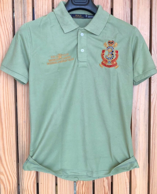 Men's Collar T Shirts  - M, Fade Grasse