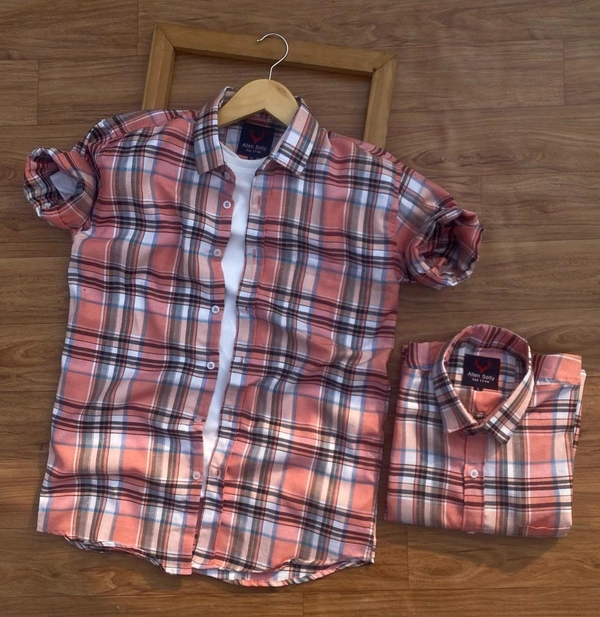Allen Solly Full Sleeve Checked Shirt For Men - Sky Blue, L