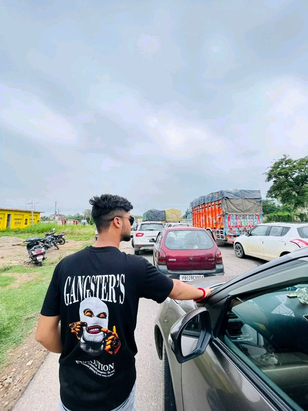 Sina Gangster's Evolution t shirt design for Alfaa male - Black, Cotton Blend, S