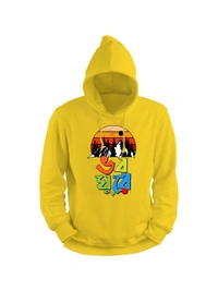 Bhoboghure Graphic Hoodie  - Yellow, XXL