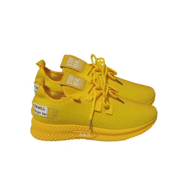 Morden Trendy Shoes For Men  - Yellow, 8