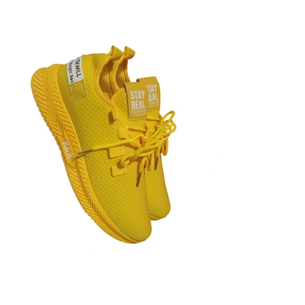 Morden Trendy Shoes For Men  - Yellow, 8