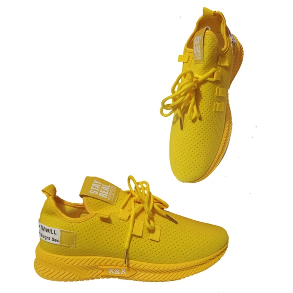 Morden Trendy Shoes For Men  - Yellow, 9