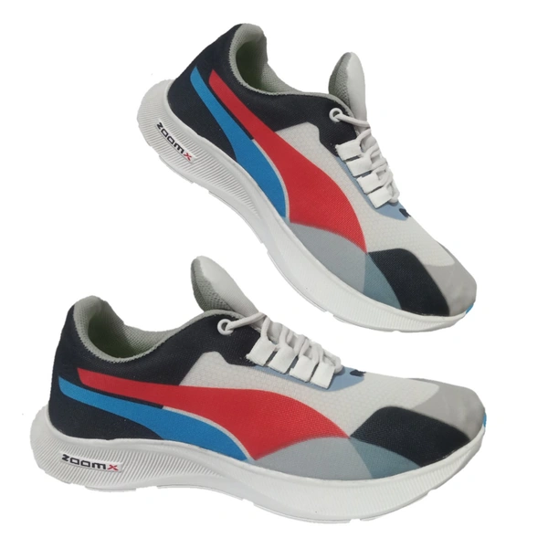 Prented Shoes For Men  - Red, 9