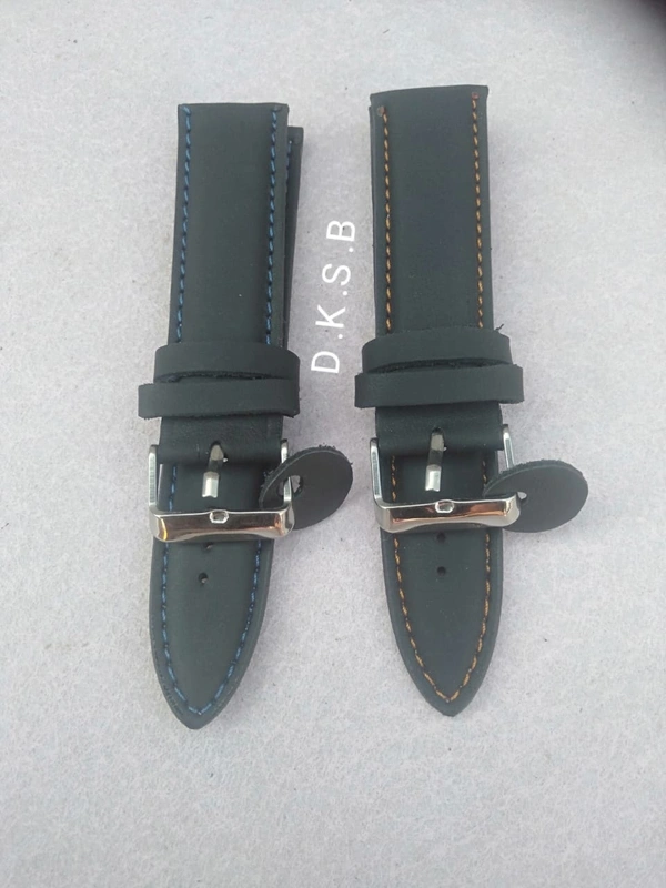 Cobbler Leather Watch Strap  - Black