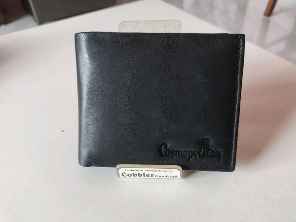 COBBLER  Men's Leather Wallet  - Black