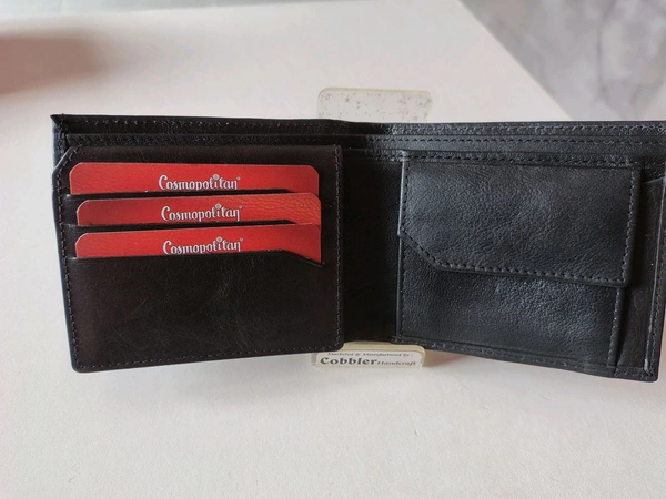 COBBLER  Men's Leather Wallet  - Black
